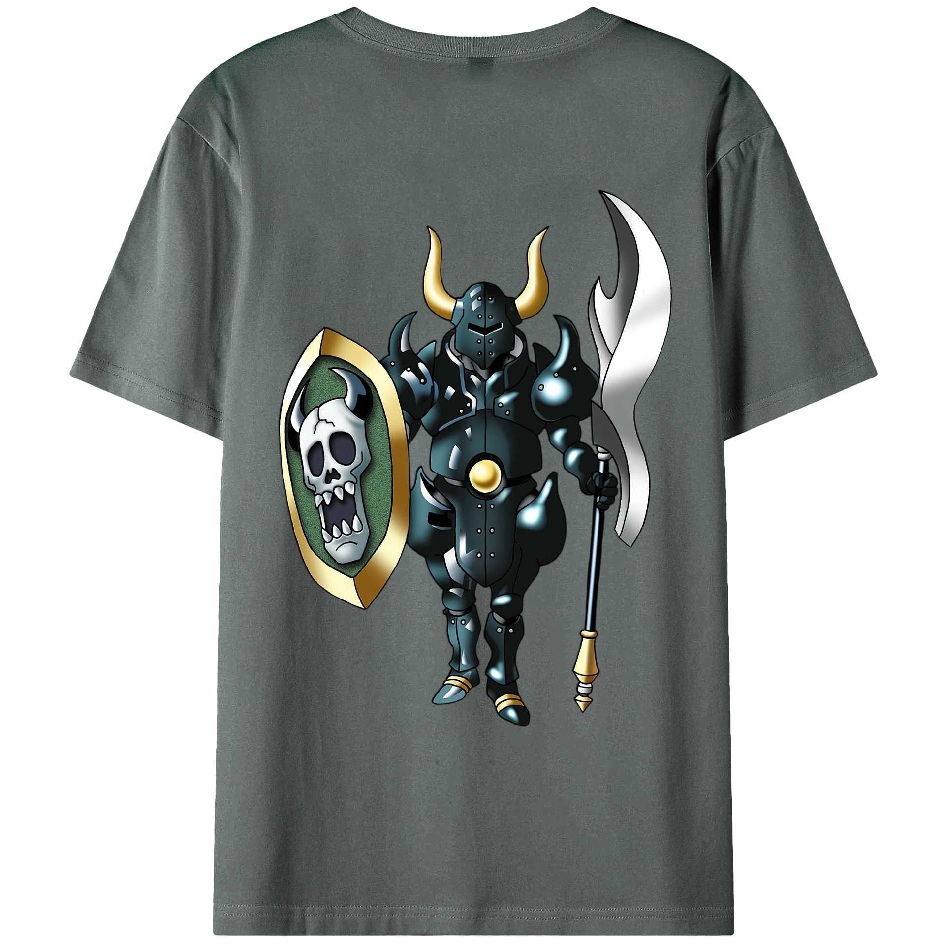（画像用） ドラゴンクエスト Doragon Kuesuto Dragon Quest 綿100％ メンズ半袖Tシャツ（バックプリント） 通気性